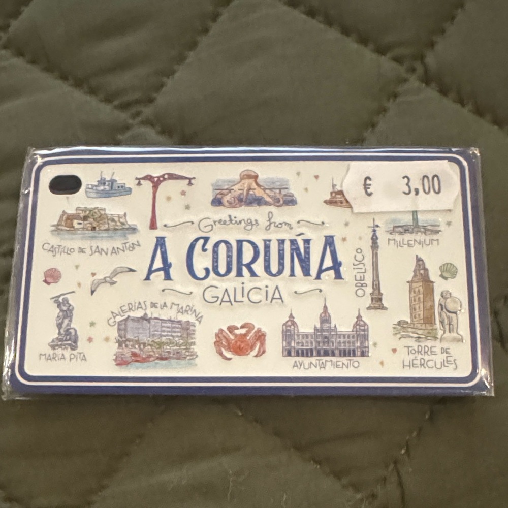 A Coruna Galicia Souvenir Magnet